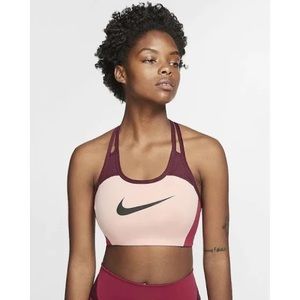 NIKE PINK COLORBLOCK SPORTS BRA